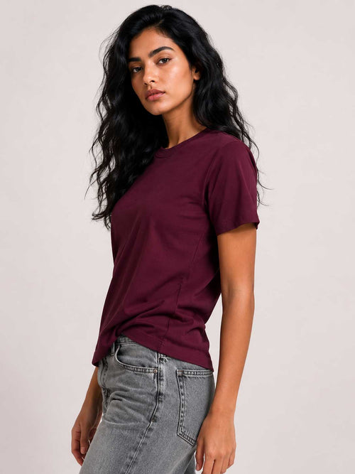 Slim Fit T-Shirt – Burgundy