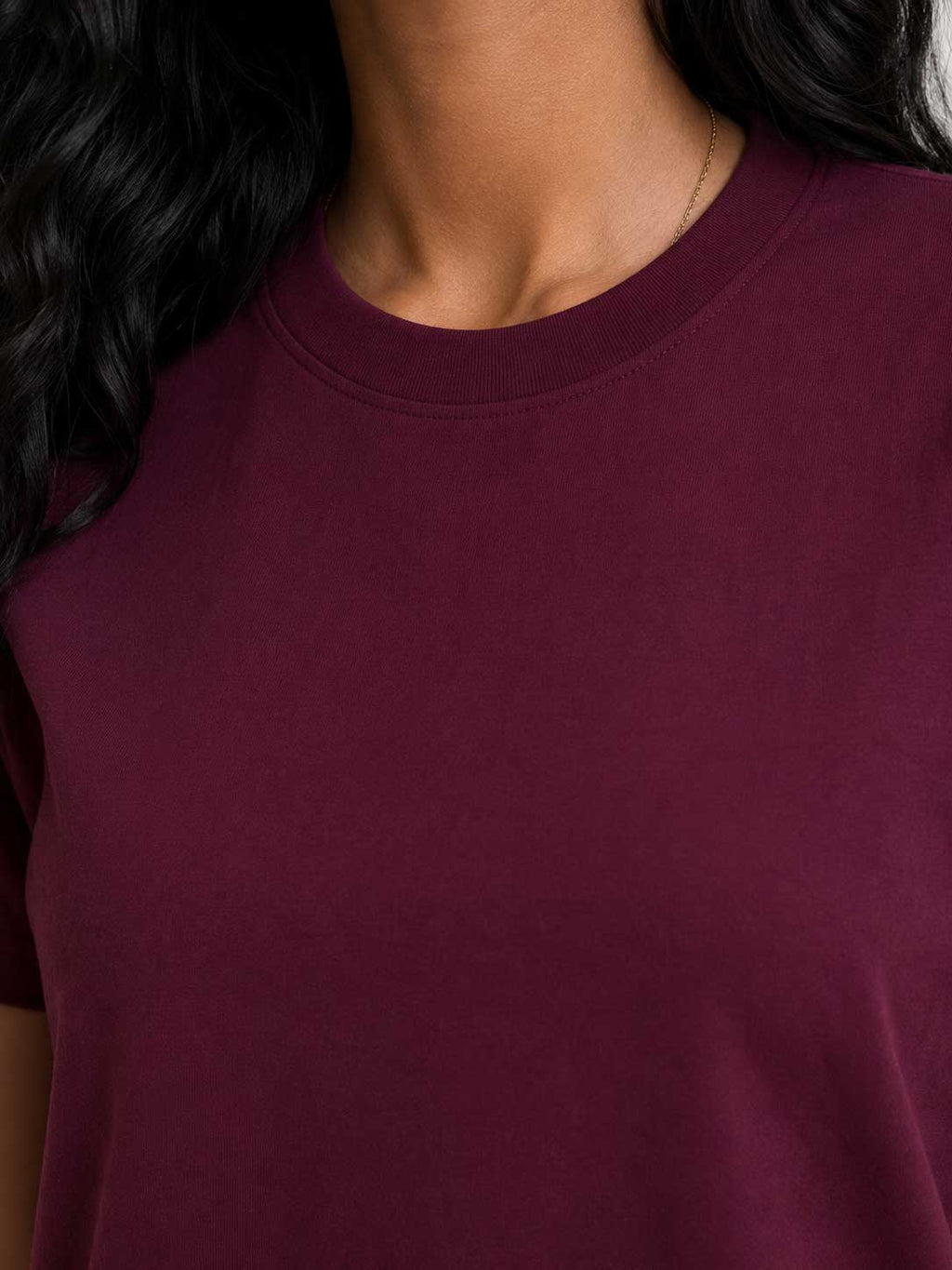 Slim Fit T-Shirt – Burgundy