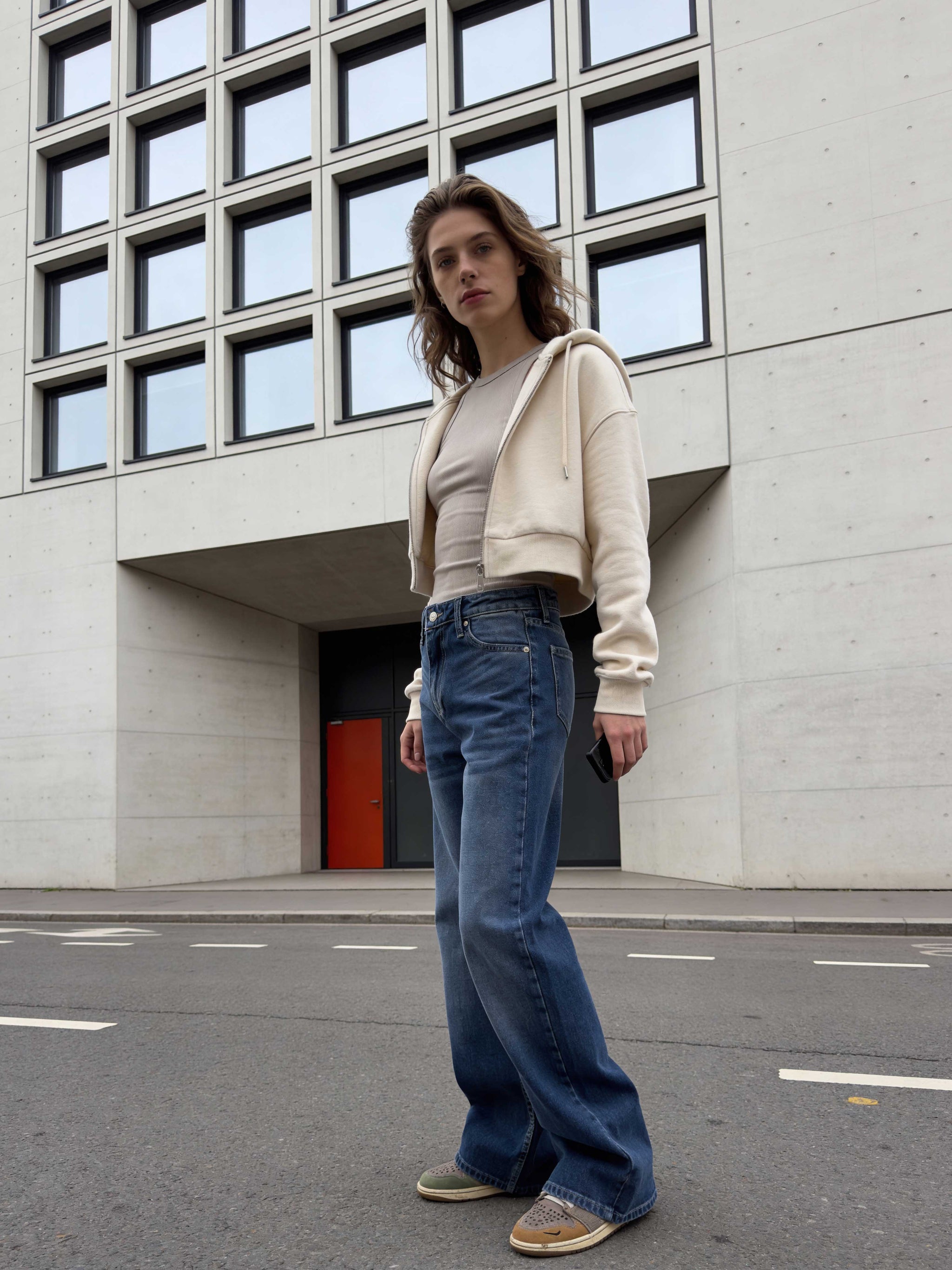 Wide-Leg – High-Waist Ocean Blue Jeans Wide-Leg CIZARO - Cizaro Jeans
