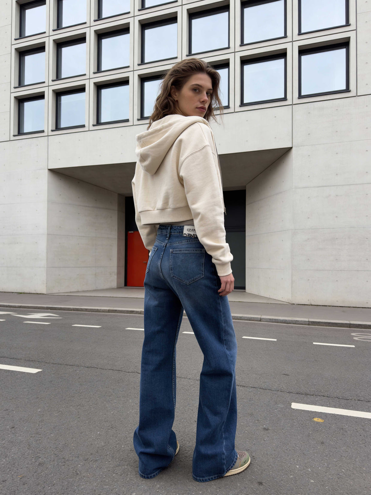 Wide-Leg – High-Waist Ocean Blue Jeans Wide-Leg CIZARO - Cizaro Jeans
