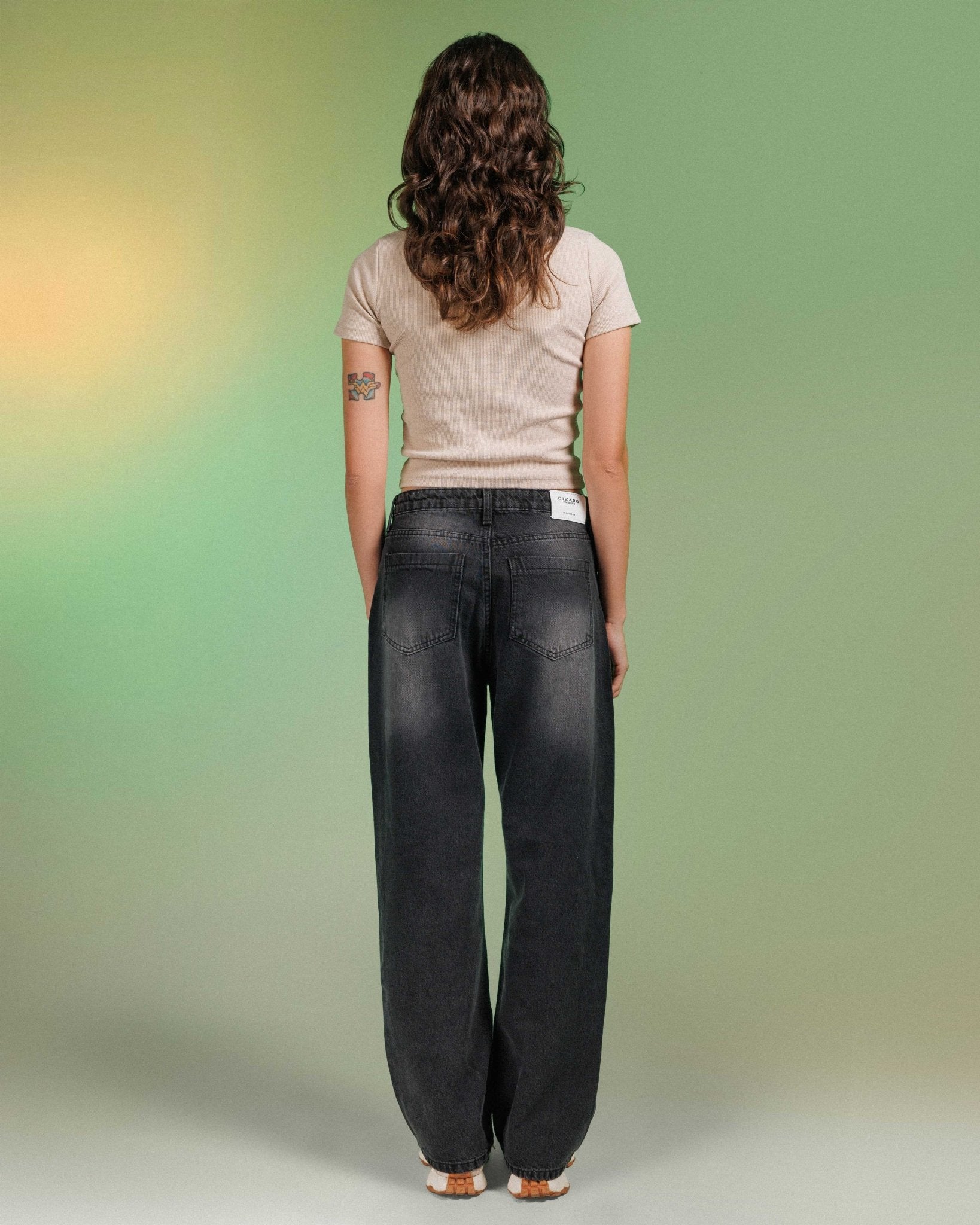 Unisex | Wide Leg - Charcoal Jeans Wide Leg - Uni sex CIZARO - Cizaro Jeans