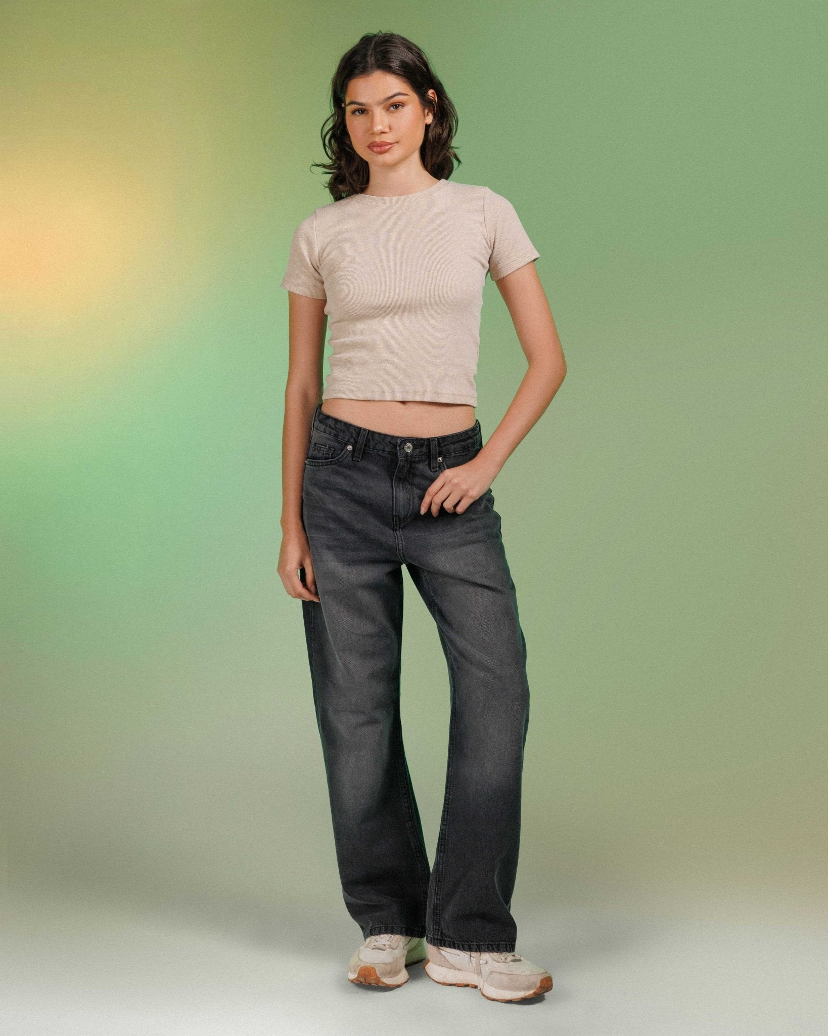 Unisex | Wide Leg - Charcoal Jeans Wide Leg - Uni sex CIZARO - Cizaro Jeans