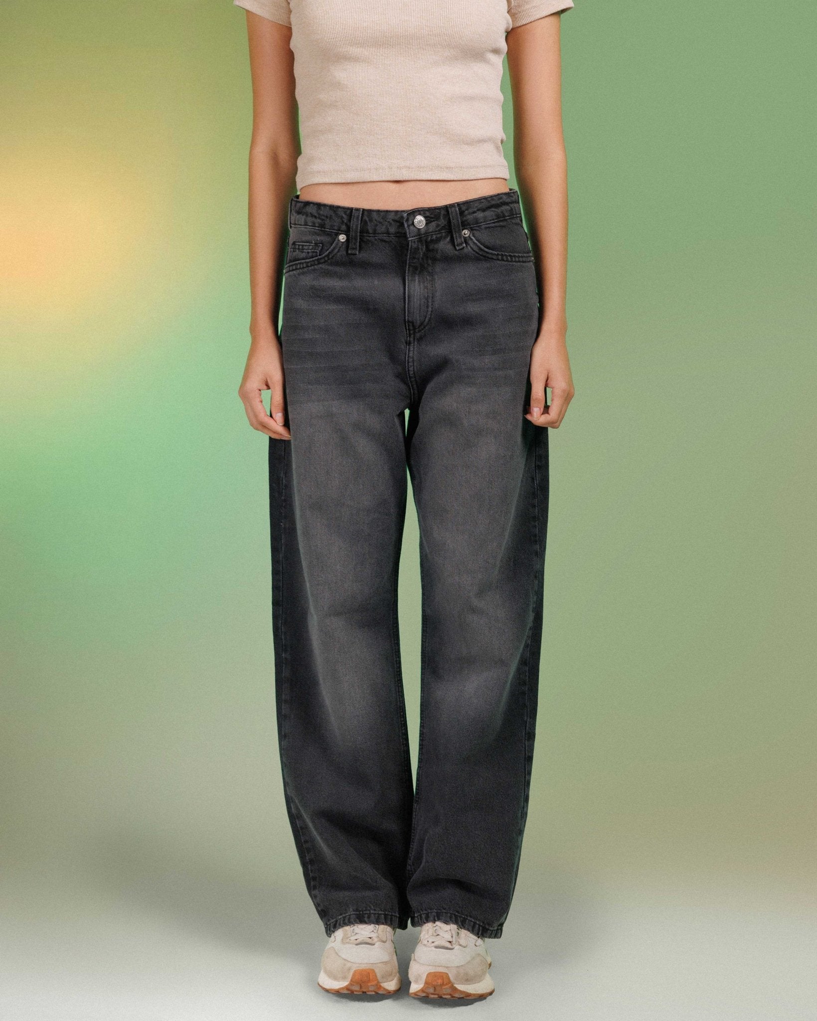 Unisex | Wide Leg - Charcoal Jeans Wide Leg - Uni sex CIZARO - Cizaro Jeans