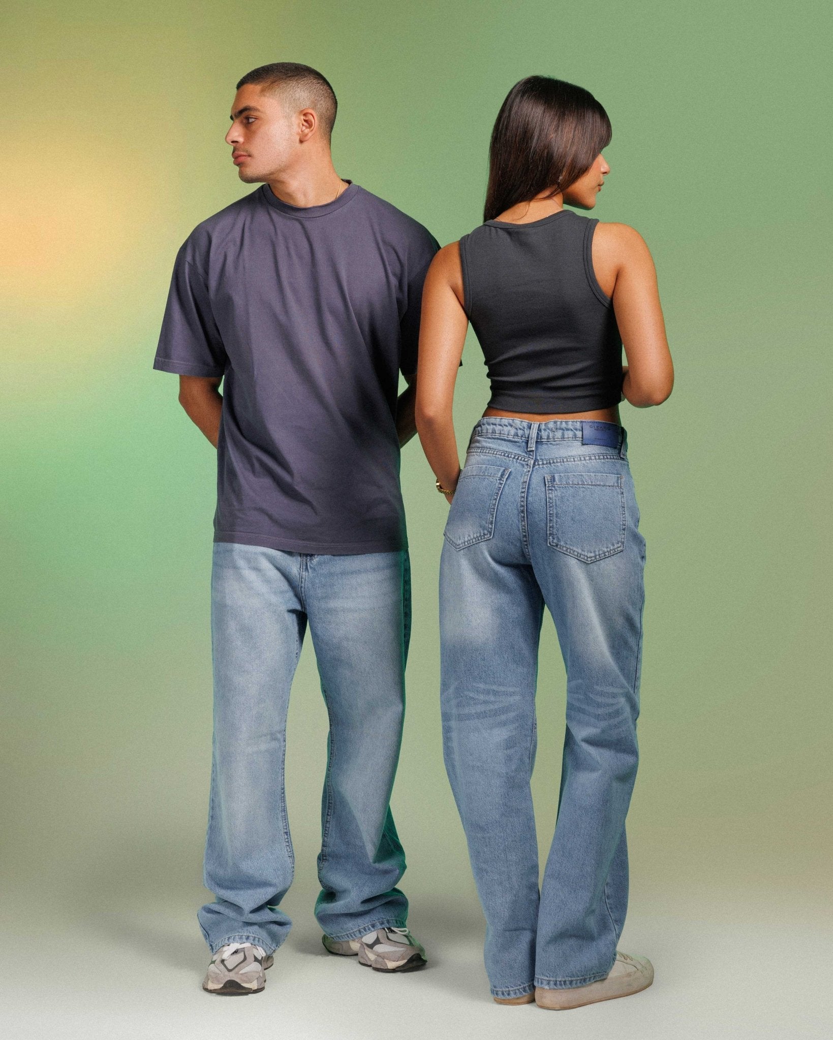 Unisex | Wide Leg - Baby Blue Jeans Wide Leg - Uni sex CIZARO - Cizaro Jeans