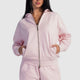 Full-Zip Oversized Hoodie – Blush Pink