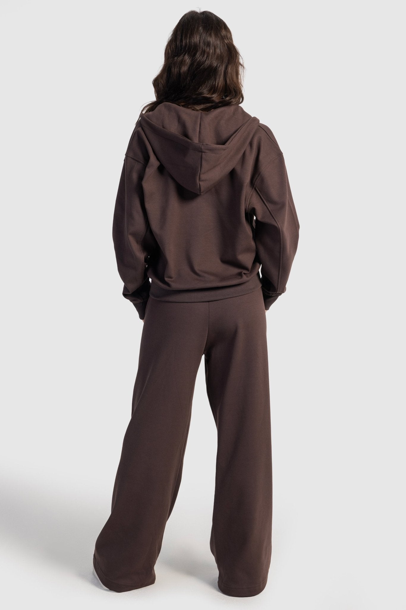 Relaxed Fit Wide-Leg Sweatpants – Brown pants CIZARO - Cizaro Jeans