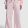 Relaxed Fit Wide-Leg Sweatpants – Blush Pink