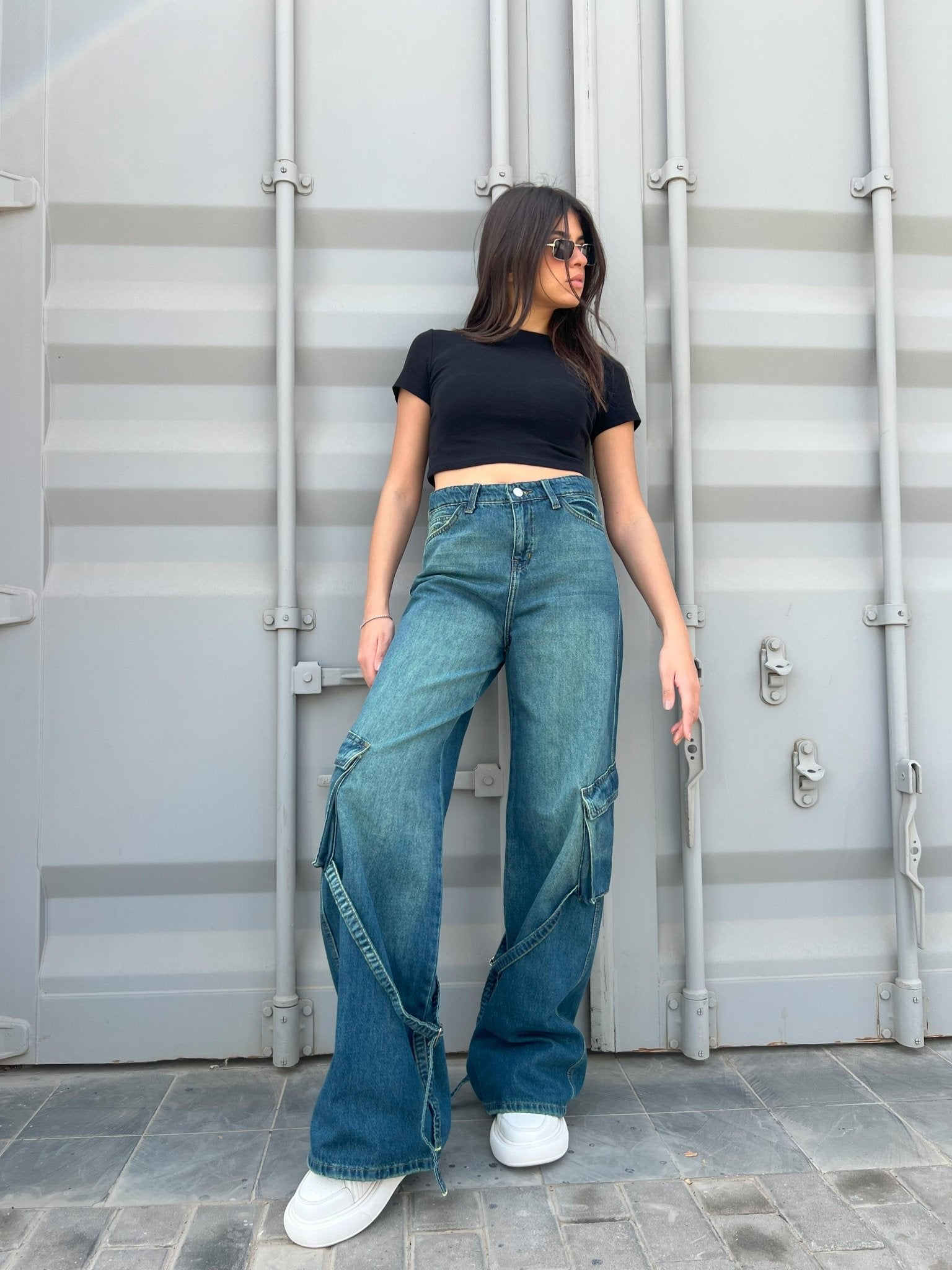 Cargo - Vintage Blue Green. Cargo CIZARO    - Cizaro Jeans