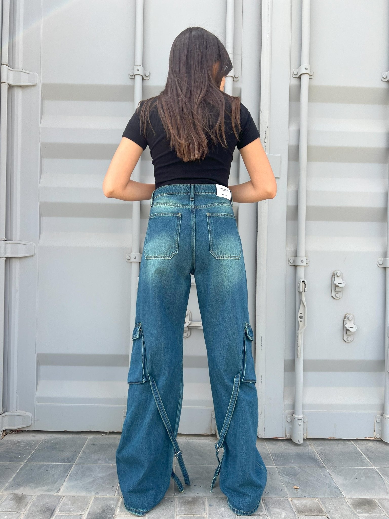 Cargo - Vintage Blue Green. Cargo CIZARO    - Cizaro Jeans