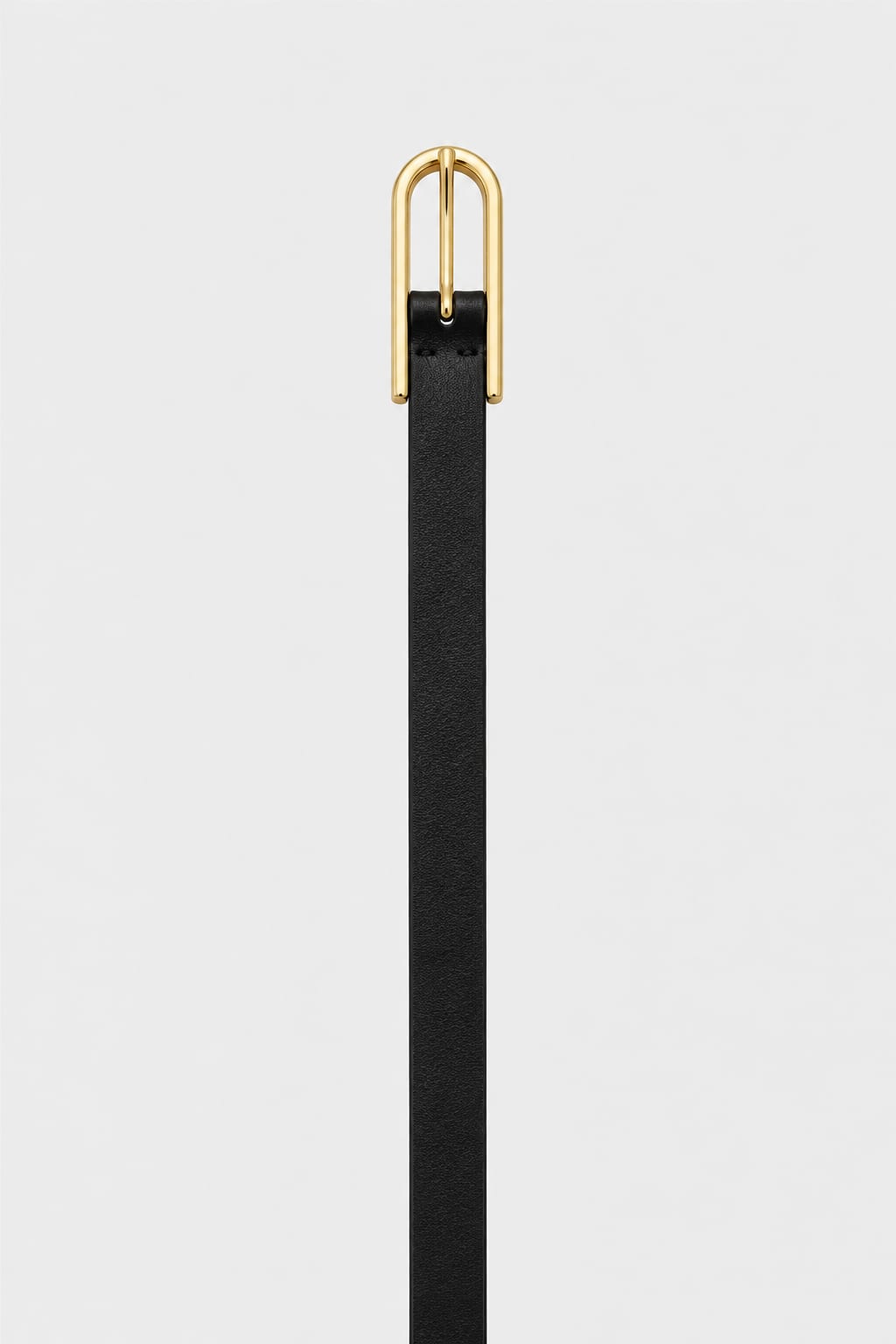 Belt | Black Slim Gold-Buckle
