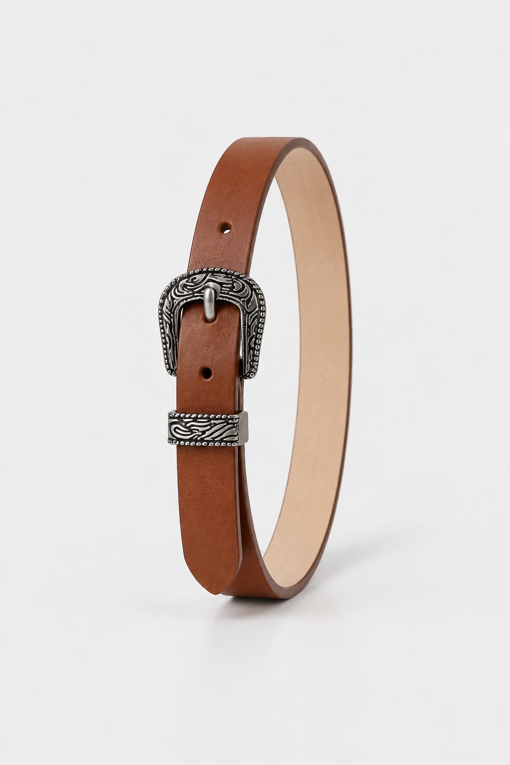 Belt | Honey Western Antique Silver Buckle