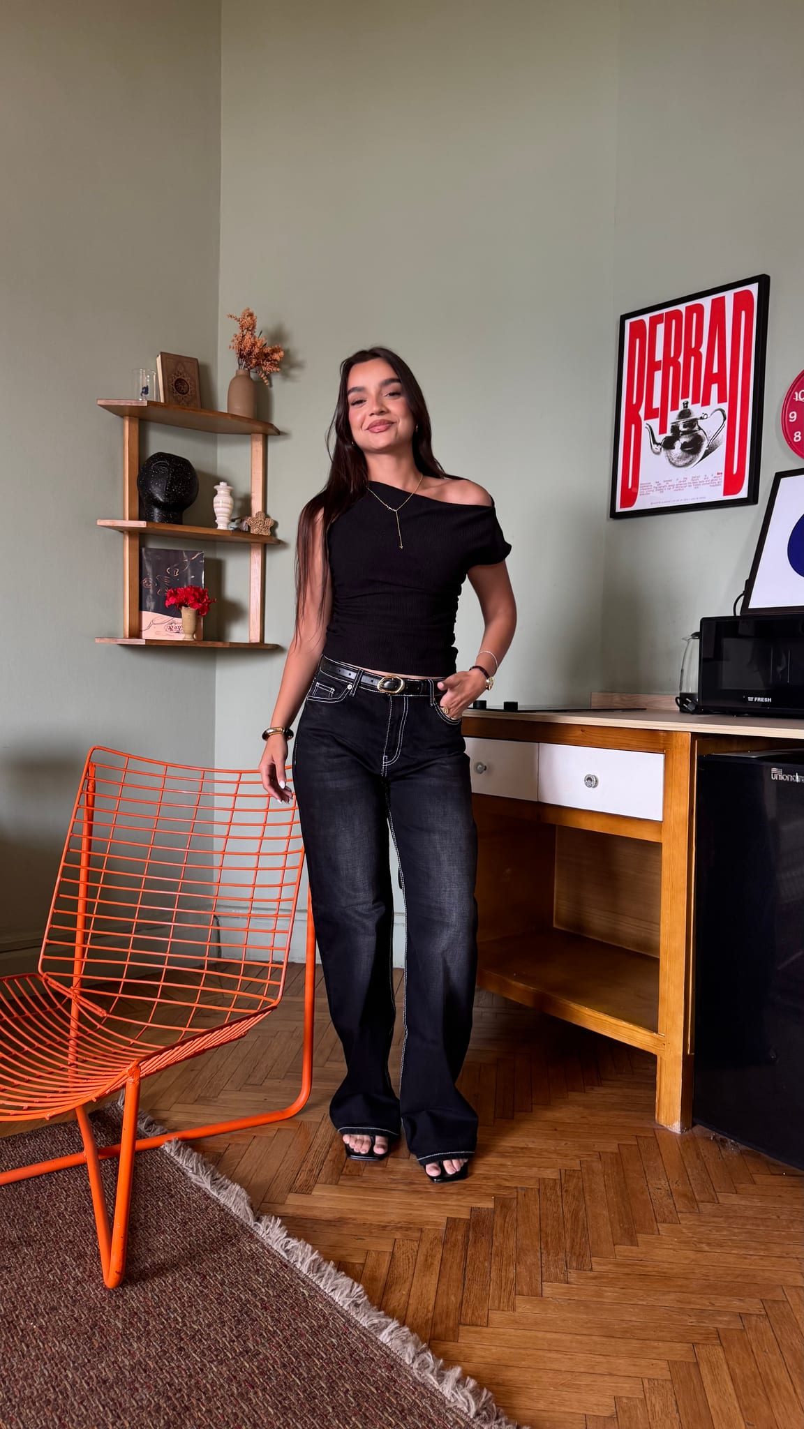 Baggy High-Waist Washed Black