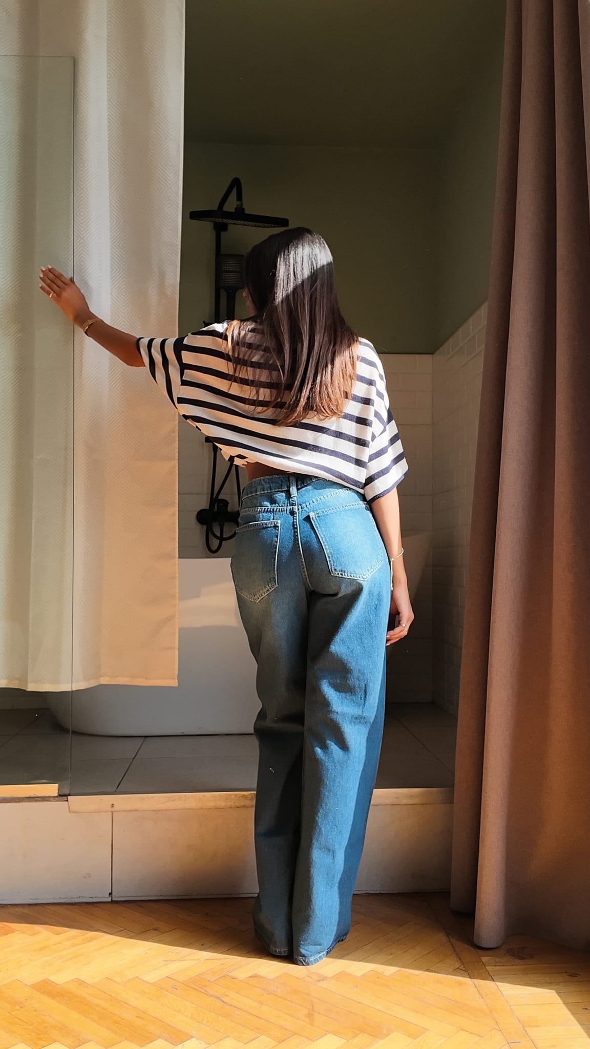Baggy High-Waist Ocean Vintage Blue Jeans