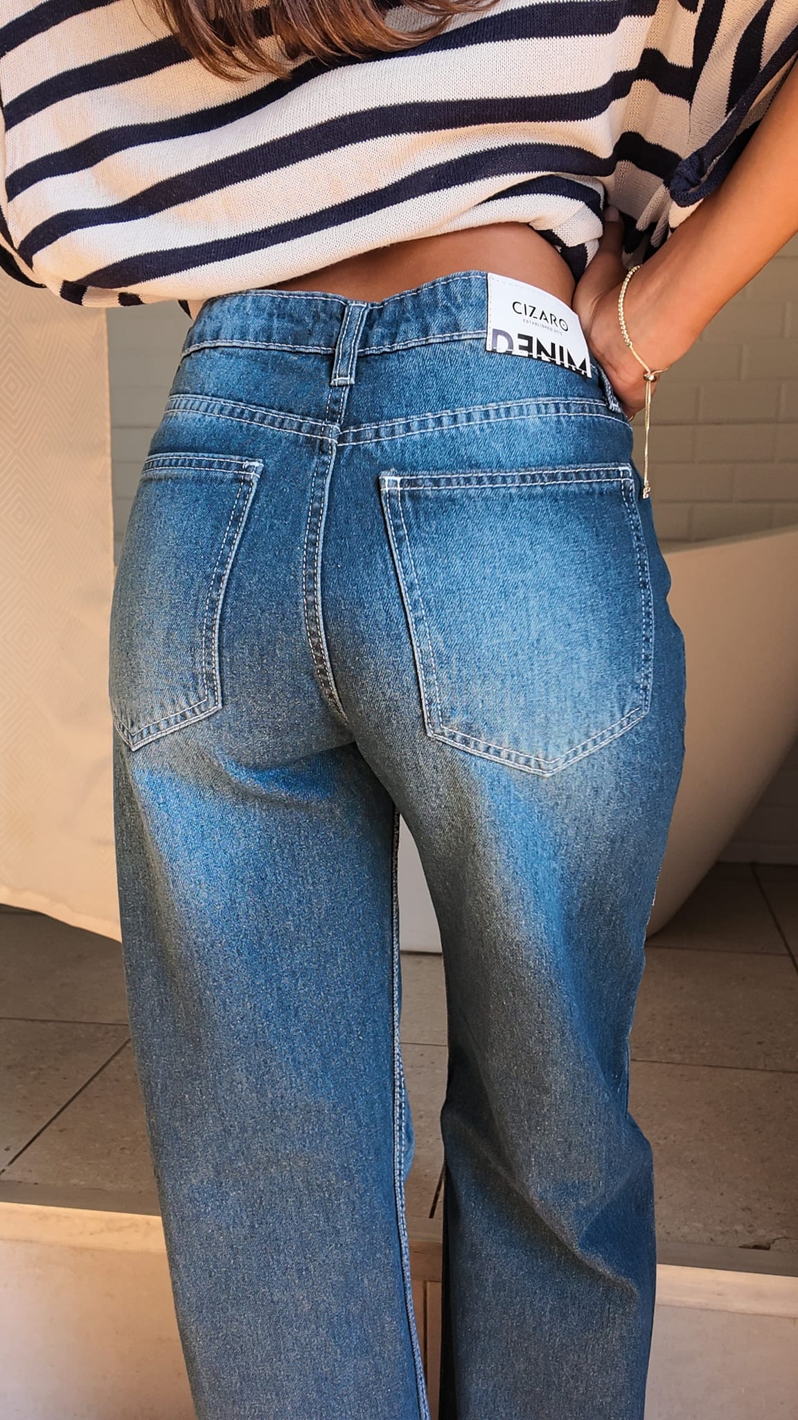 Baggy High-Waist Washed Black