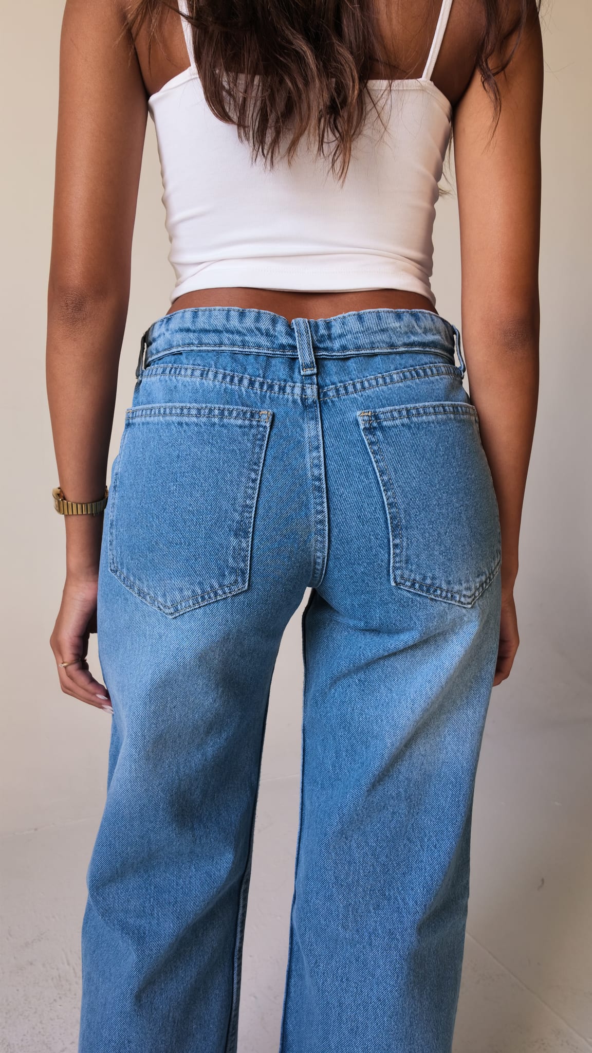 Baggy High-Waist Deep Vintage Blue jeans Baggy CIZARO - Cizaro Jeans