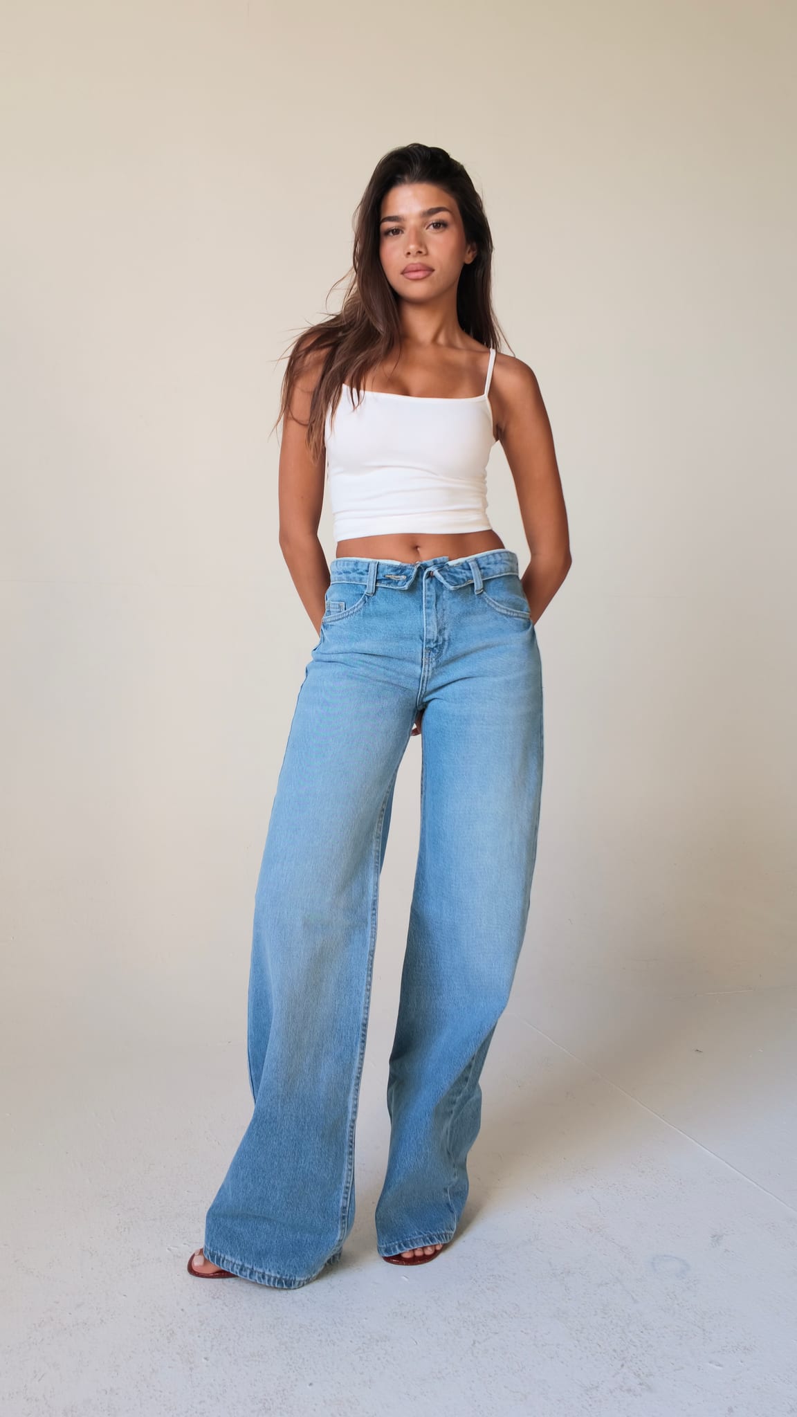 Baggy High-Waist Deep Vintage Blue jeans Baggy CIZARO - Cizaro Jeans