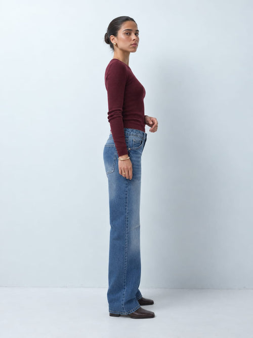 Baggy Low waist Mid vintage blue jeans Baggy CIZARO - Cizaro Jeans