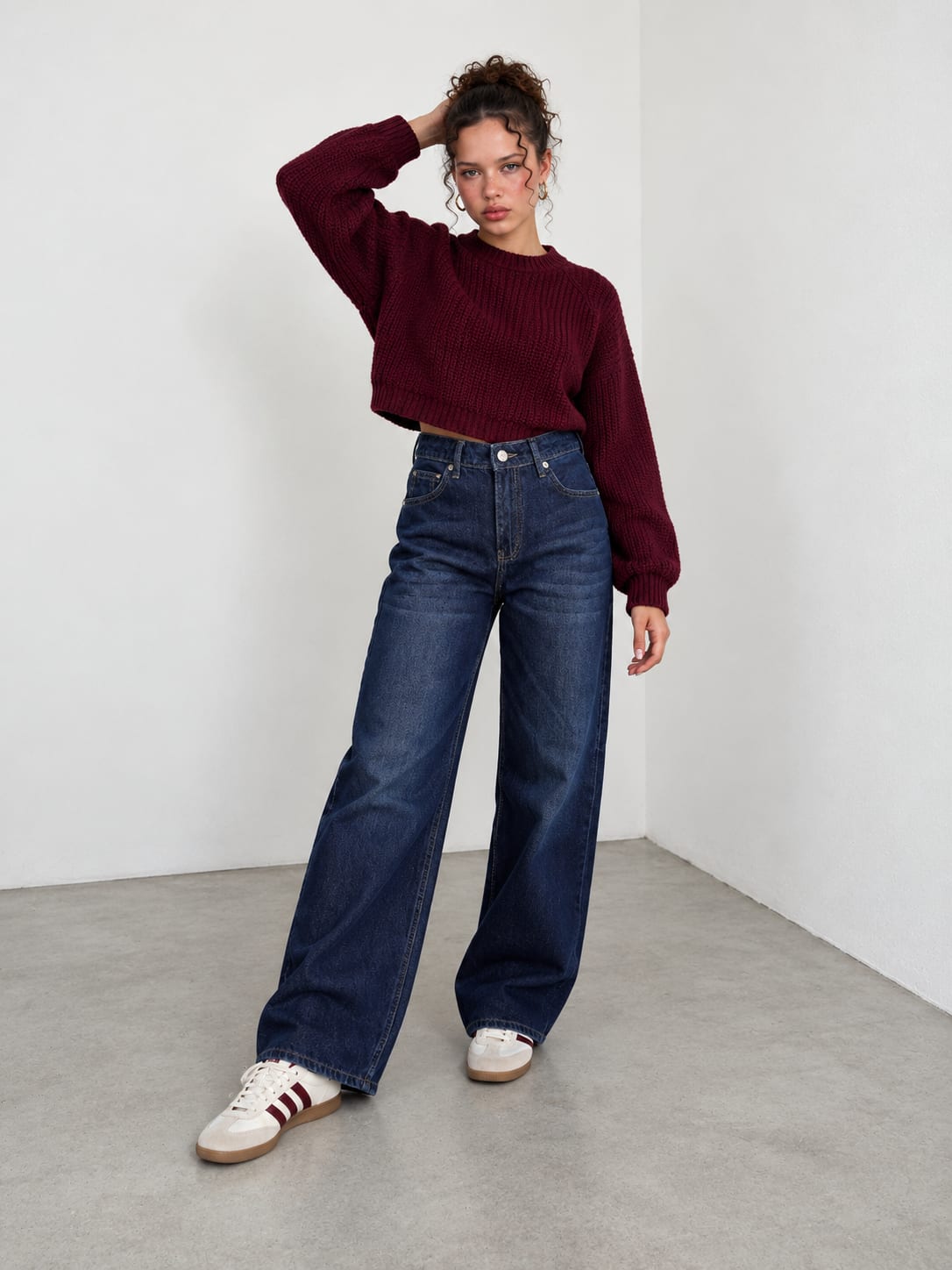Baggy High-Waist – Deep Atlantic Navy Blue Jeans