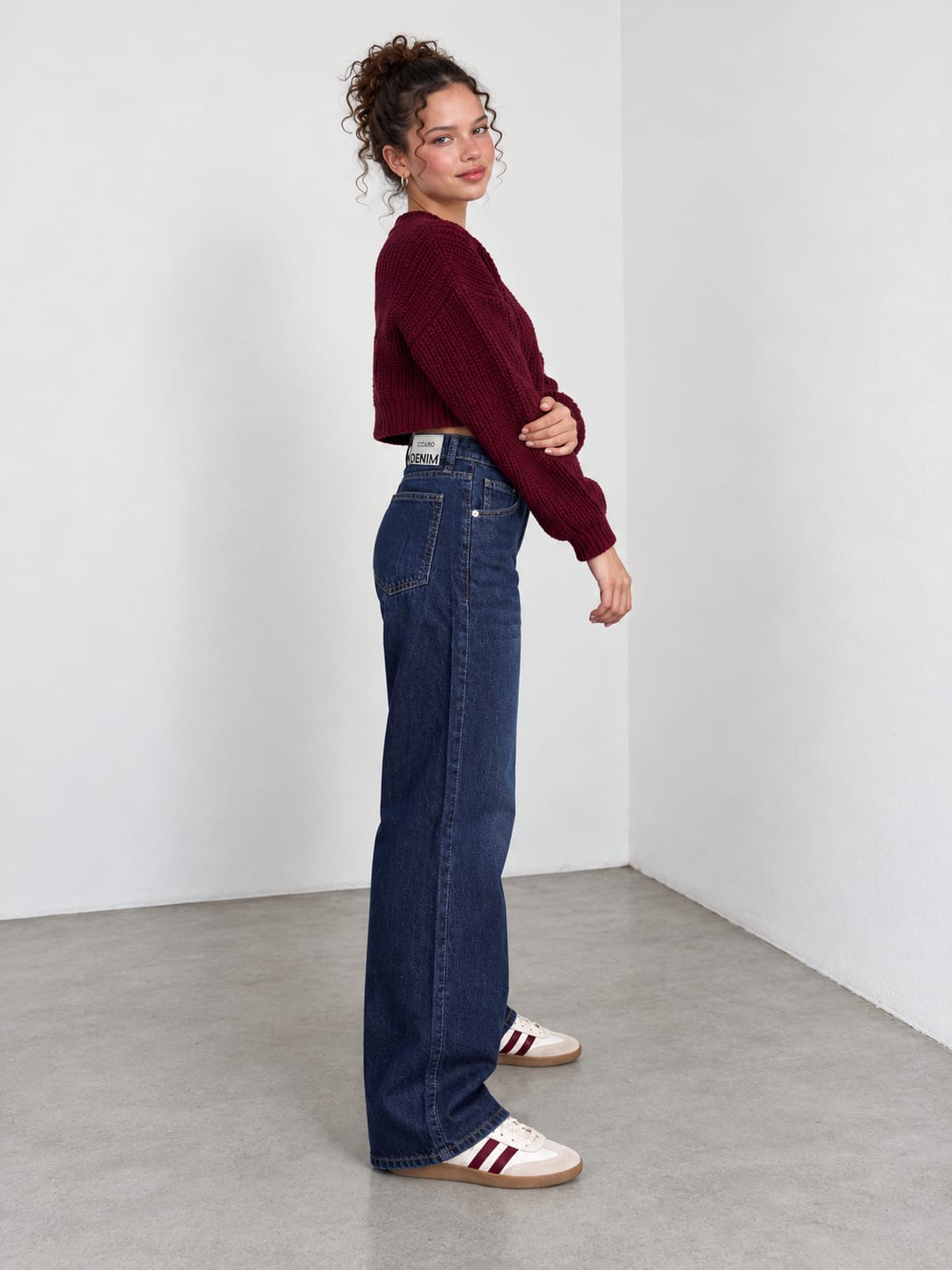 Baggy High-Waist – Deep Atlantic Navy Blue Jeans
