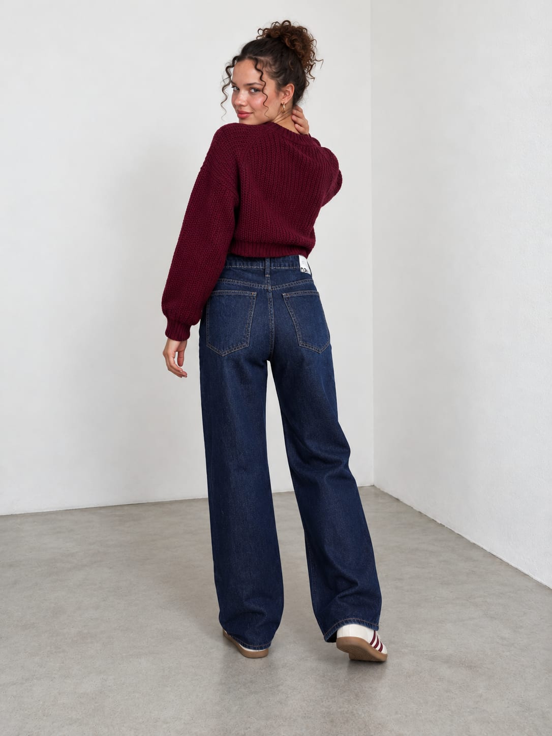 Baggy High-Waist – Deep Atlantic Navy Blue Jeans