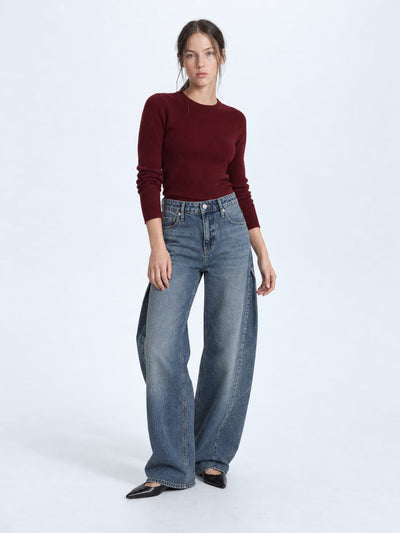 Super Baggy High waist Mid vintage blue jeans Baggy CIZARO - Cizaro Jeans