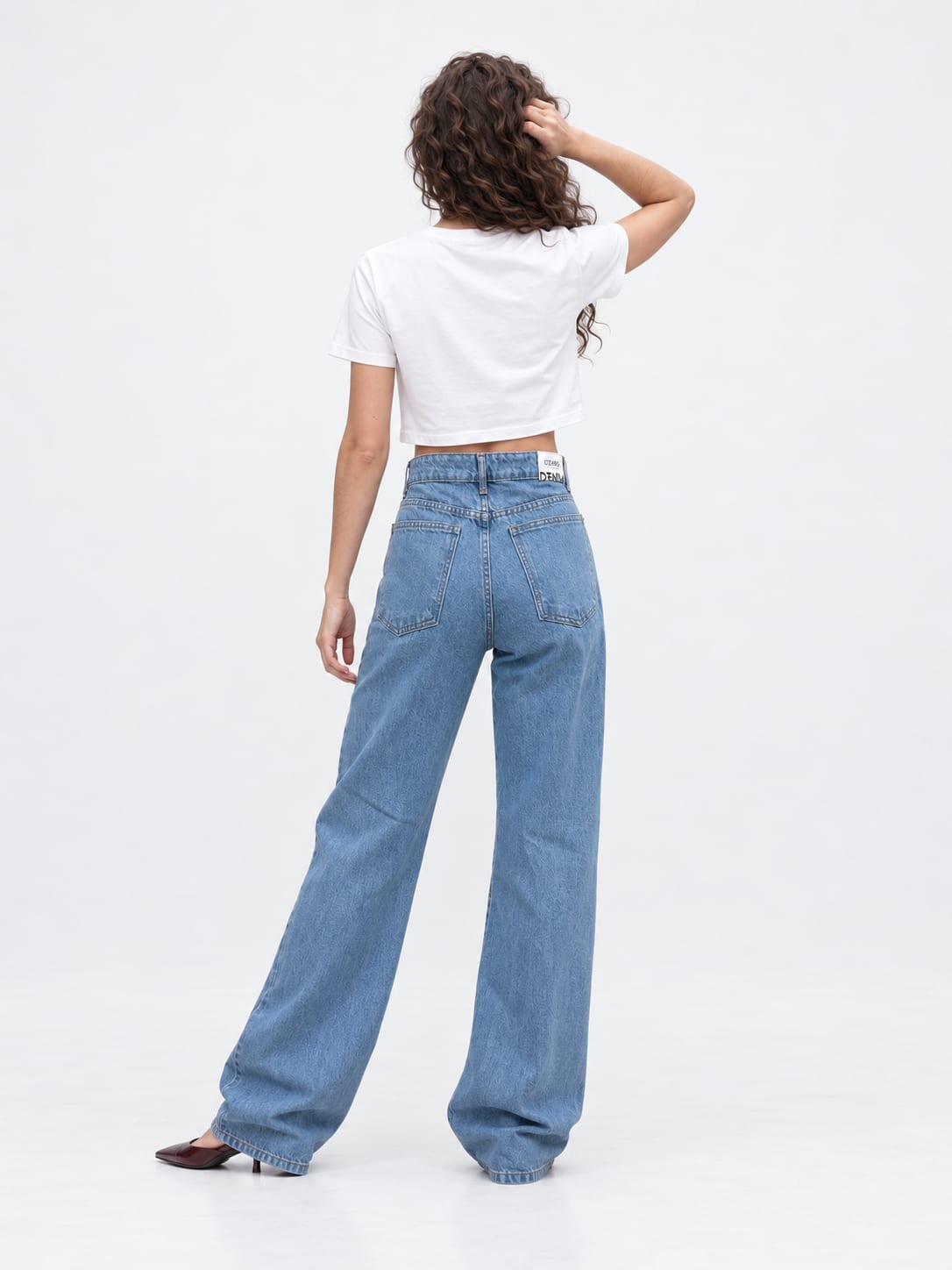 Baggy High waist Washed Blue jeans