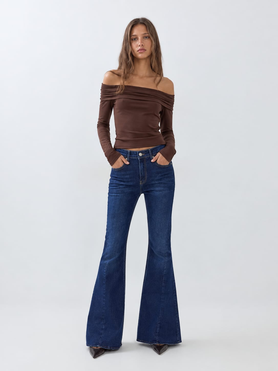 Flare – High-Waist Rich Blue Jeans