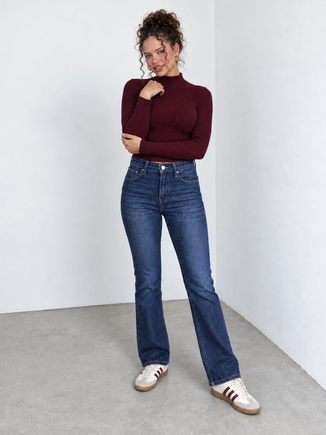 Flare High-Waist – Deep Ocean Blue Jeans