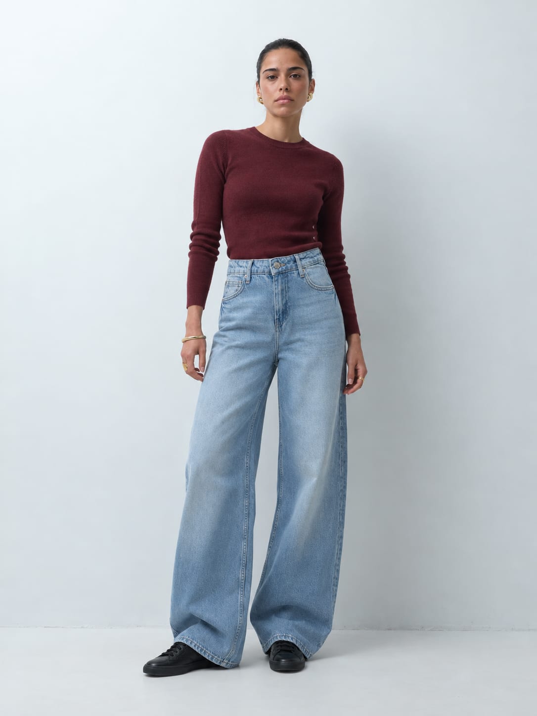 Loose baggy High waist light vintage blue jeans Loose Baggy CIZARO - Cizaro Jeans