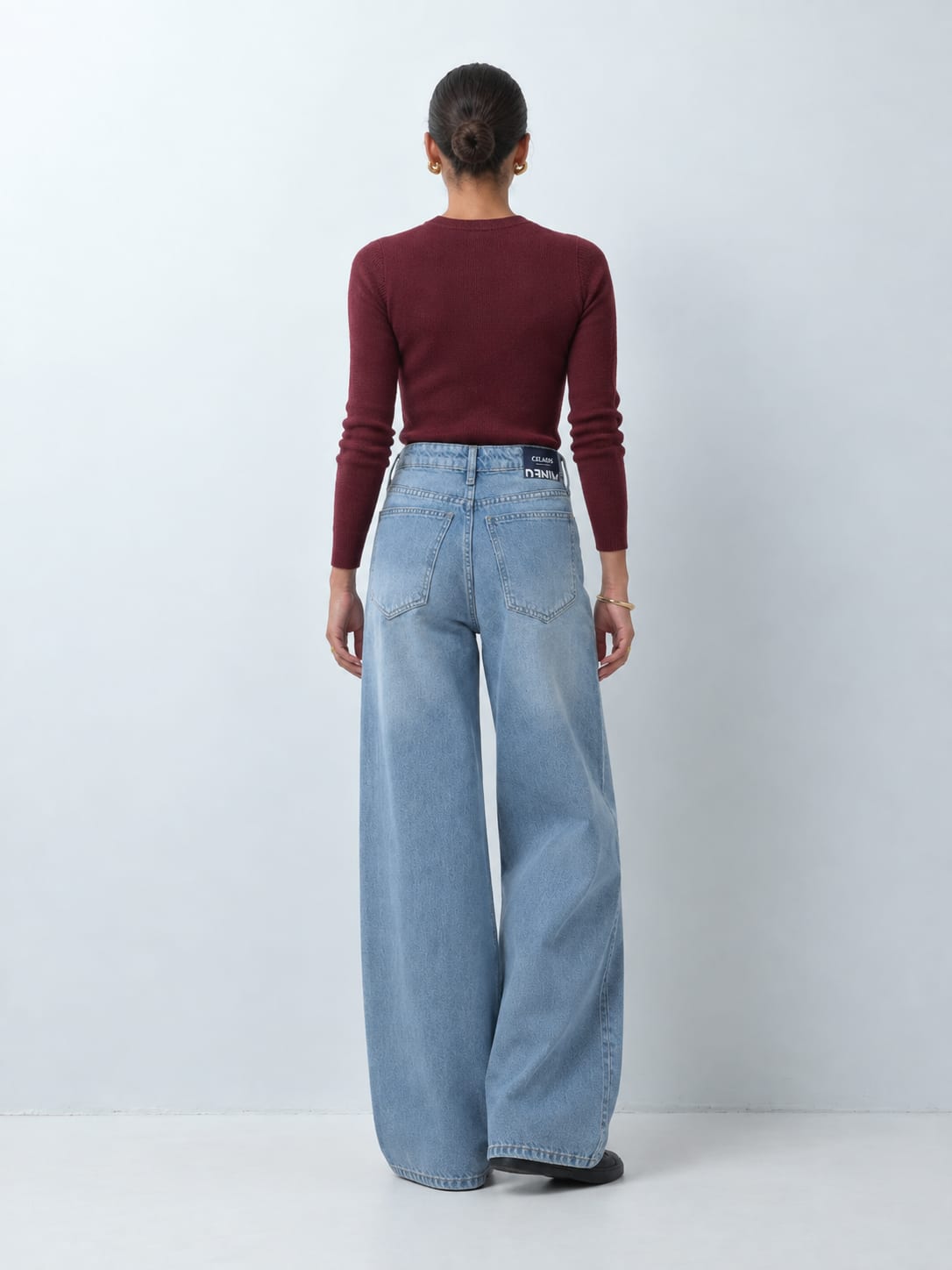 Loose baggy High waist light vintage blue jeans Loose Baggy CIZARO - Cizaro Jeans