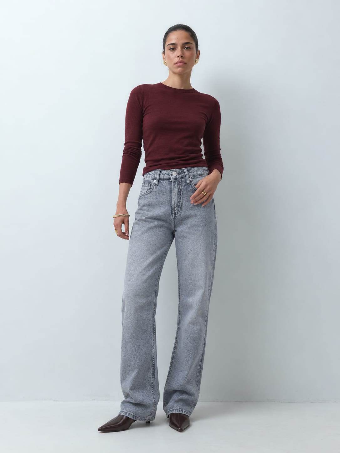 Mom Fit High waist Deep Ocean blue jeans