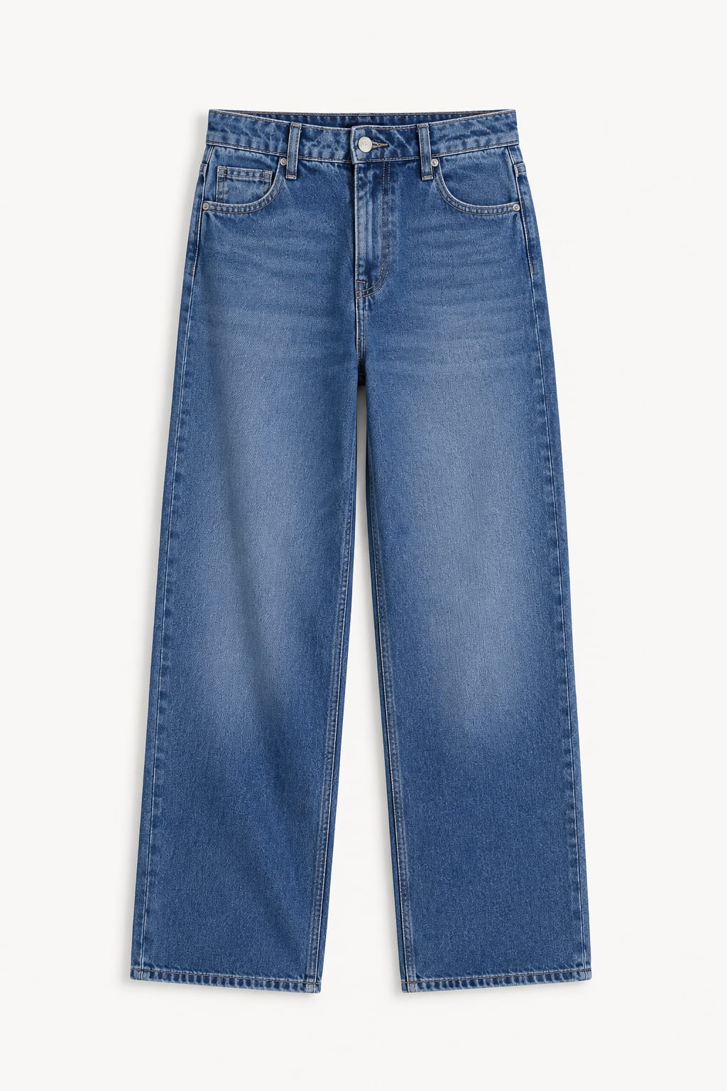 Super Baggy Low-Waist Mid Vintage Blue Jeans
