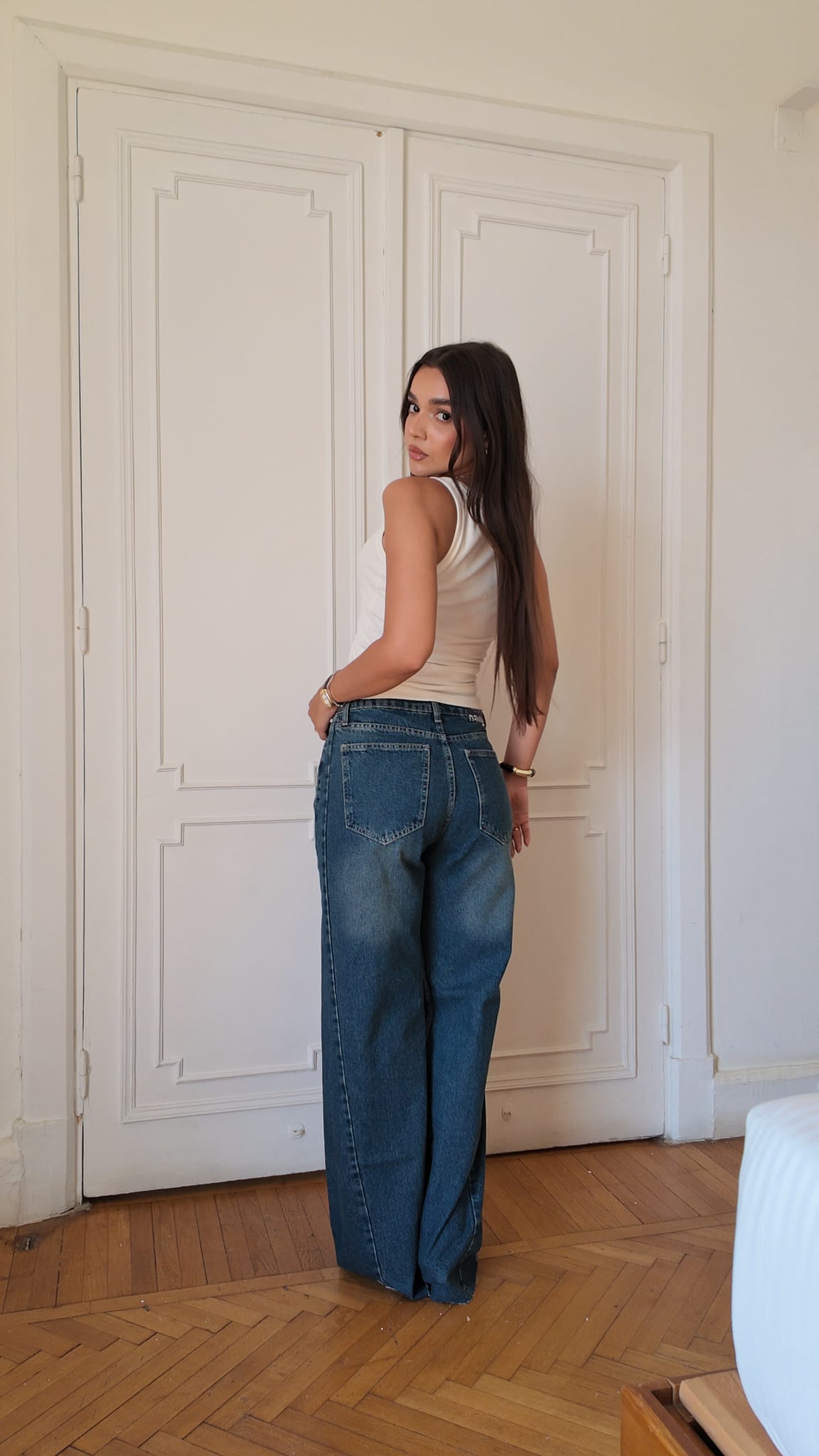 Super Baggy High-Waist Vintage Ocean Blue Jeans