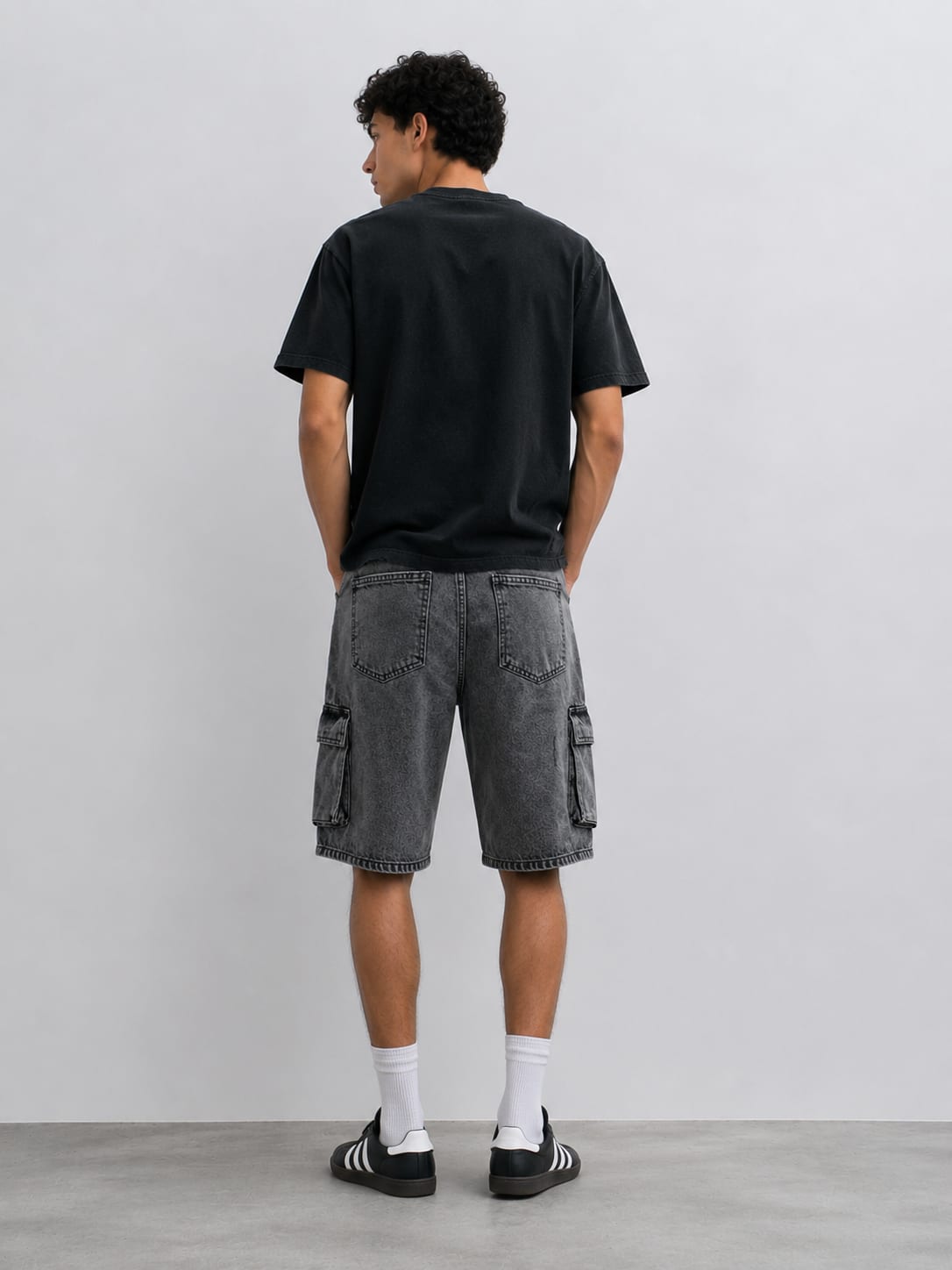 Cargo Denim Shorts