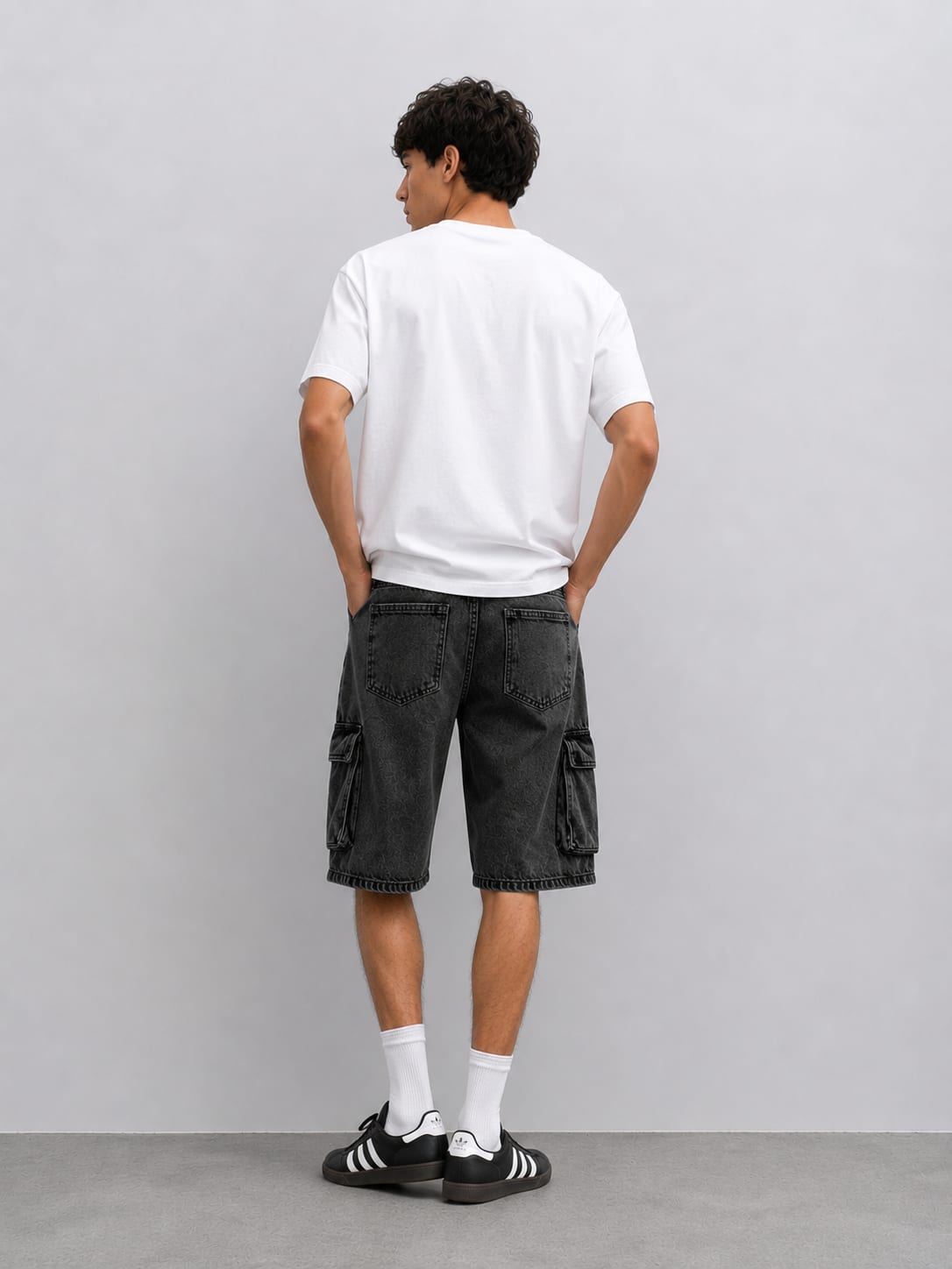 Cargo Denim Shorts