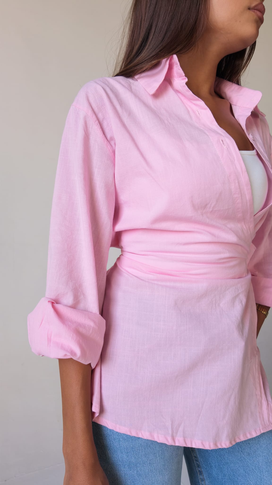 Wrap Shirt Blouse CIZARO - Cizaro Jeans