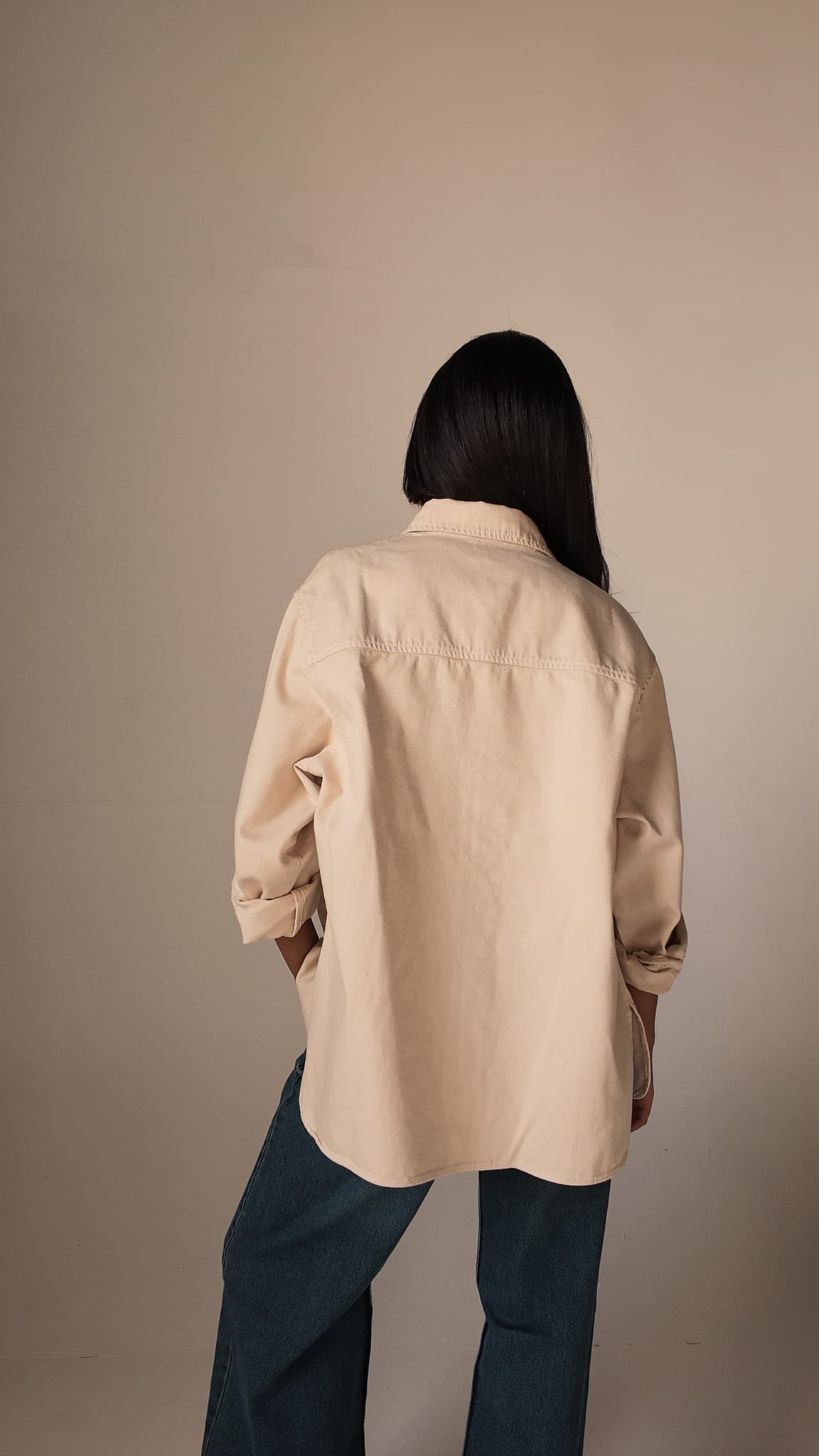 Oversized Beige Shirt