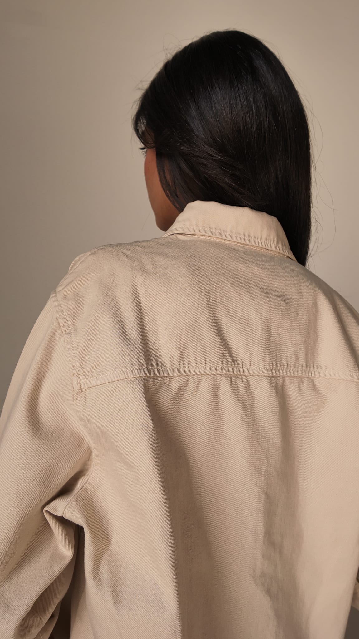 Oversized Beige Shirt