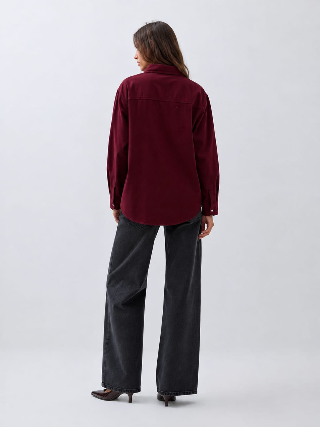 Oversized Burgundy Shirt
