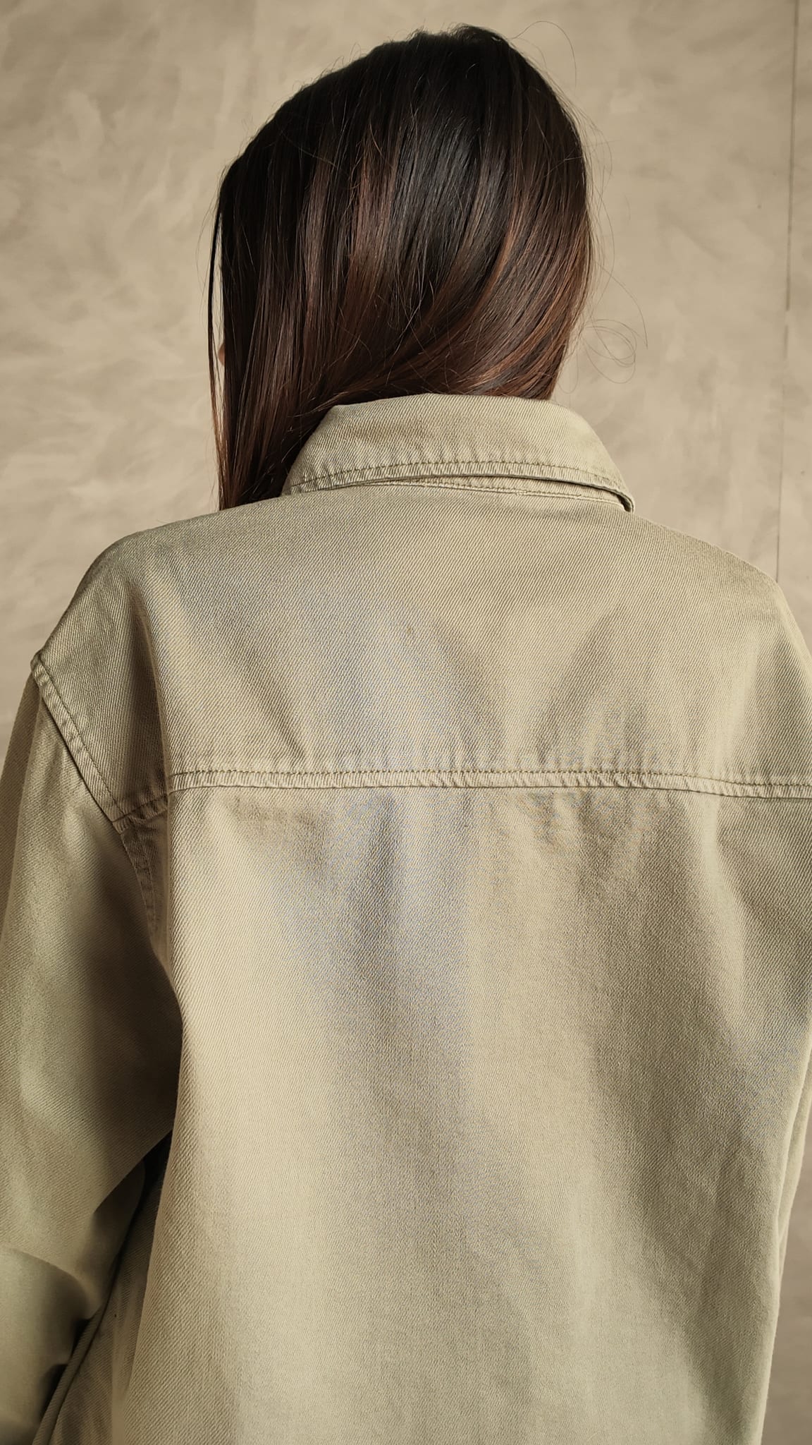 Oversized Khaki Shirt