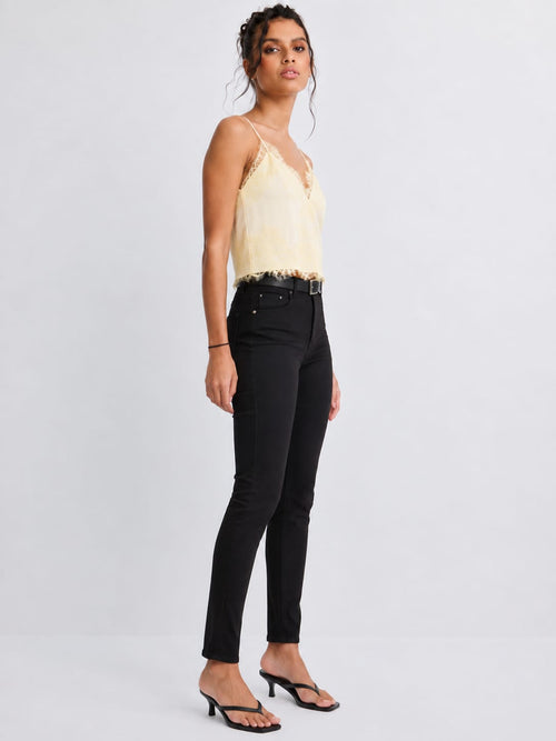 Skinny High waist  black jeans