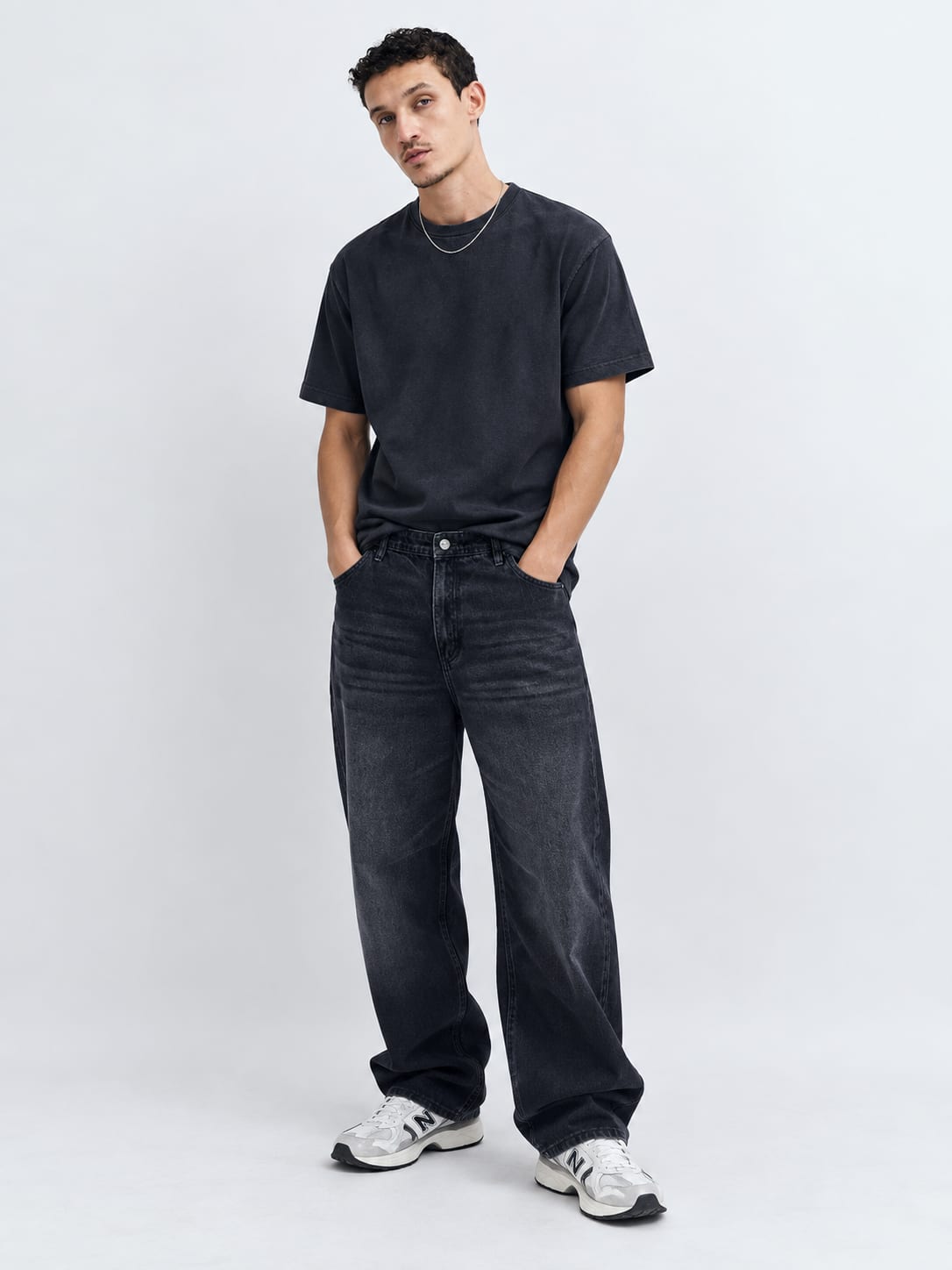 Skater Fit Carbon Black Jeans