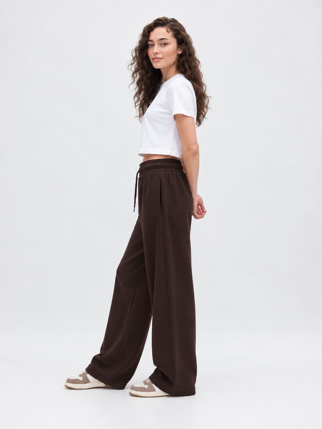 Wide-Leg Sweatpants