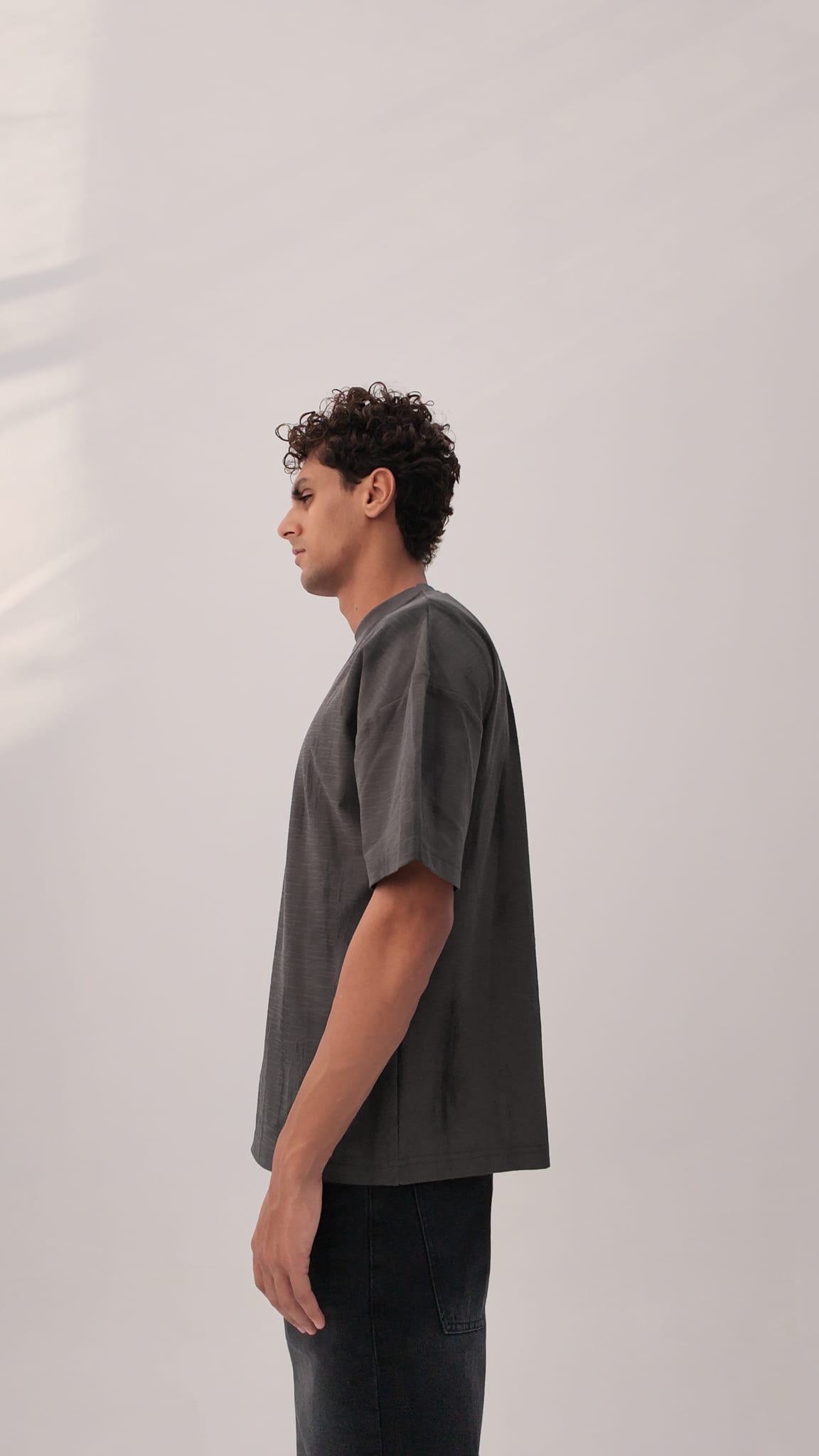 Grey texture Oversized T-shirt T-SHIRT CIZARO - Cizaro Jeans