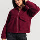 Jacket – Structured Textured Burgundy