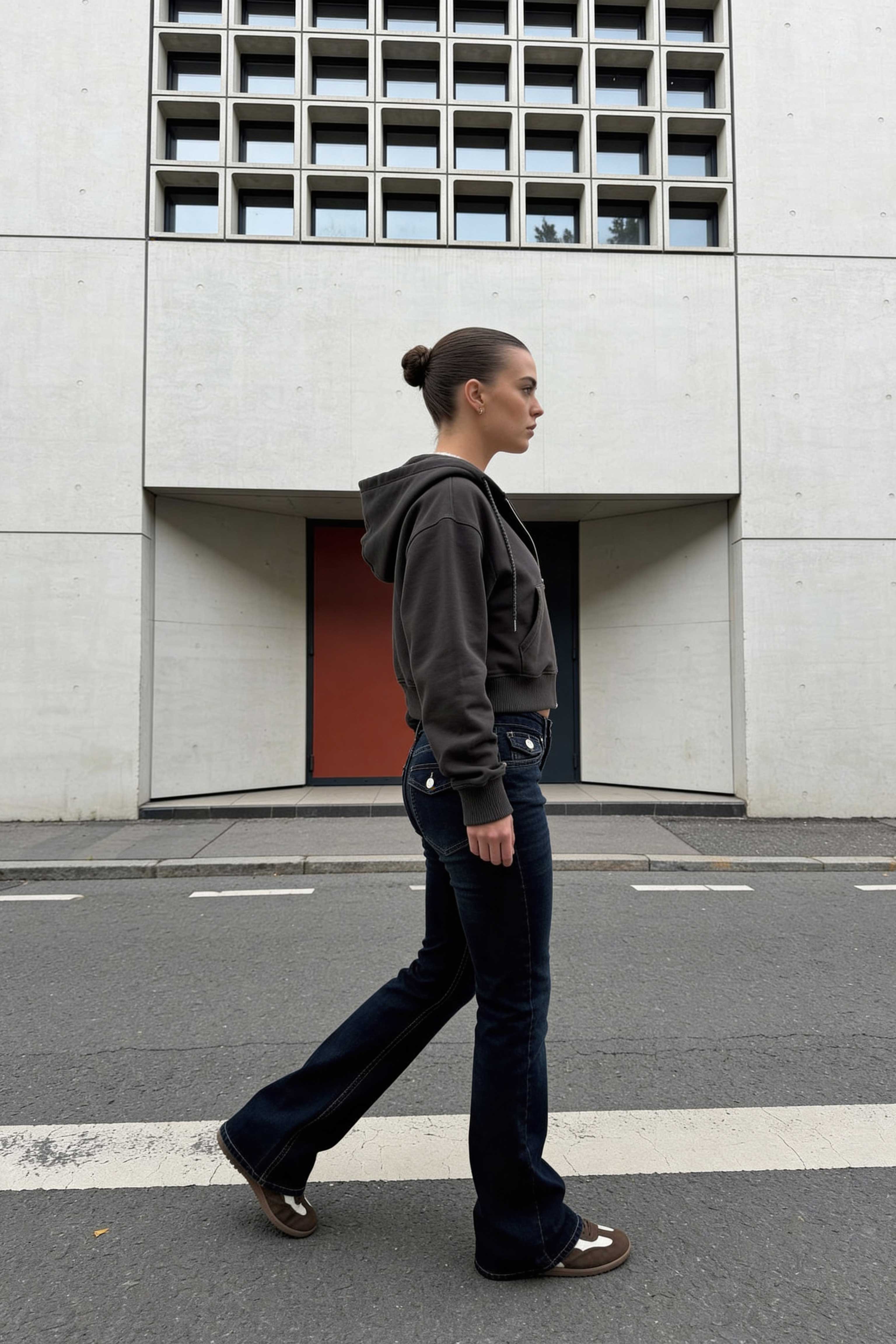 Flare – Low-Waist Deep Vintage Green Jeans