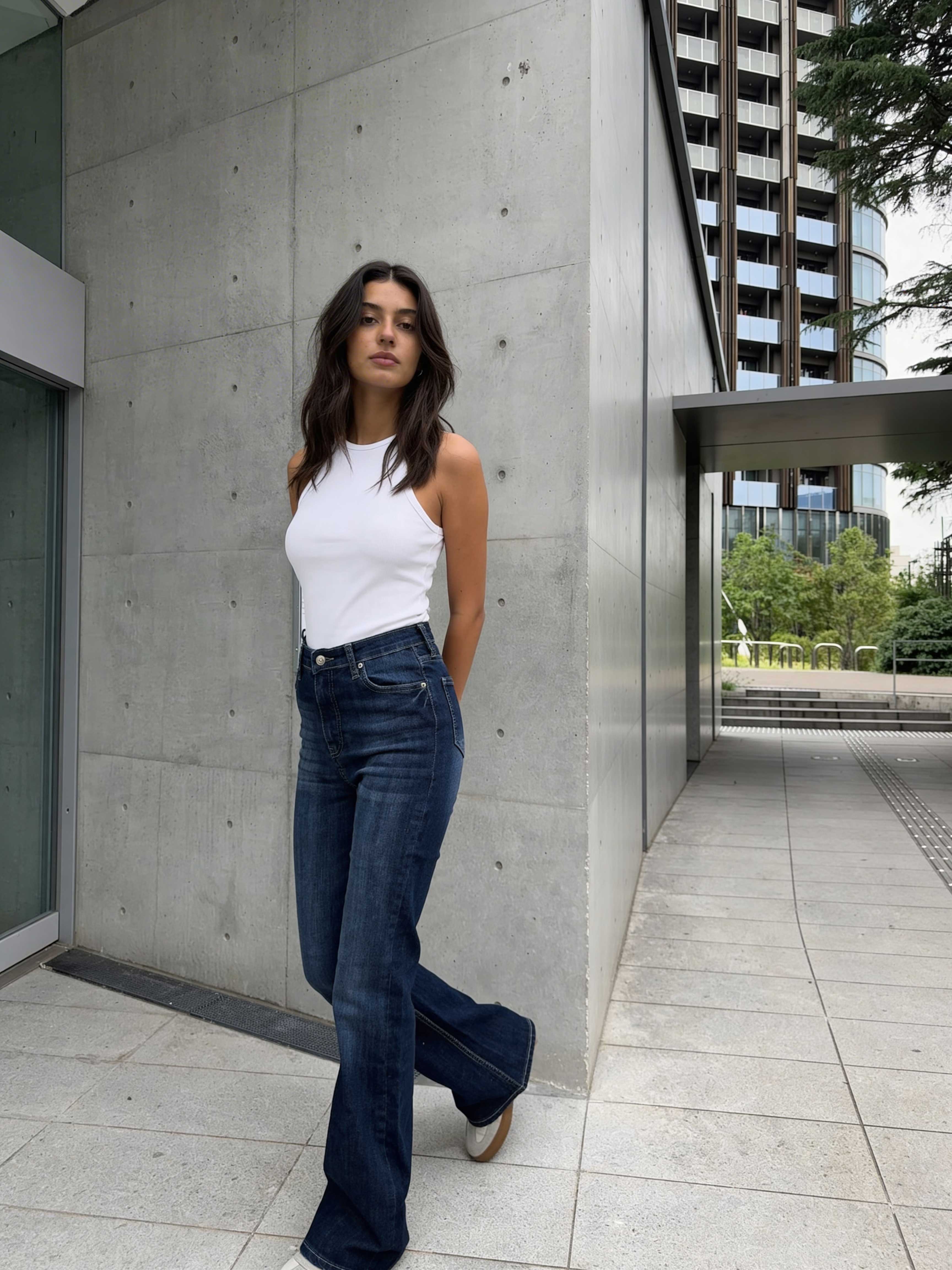 Flare – High-Waist Midnight Indigo Jeans Flare CIZARO - Cizaro Jeans
