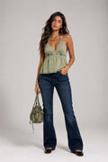 Flare High Waist Vintage Blue Jeans