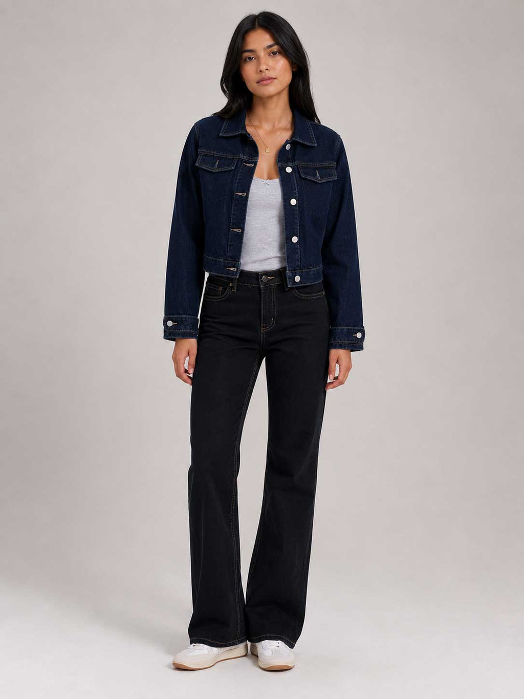 Denim Edge Cropped Jacket | Raw Denim