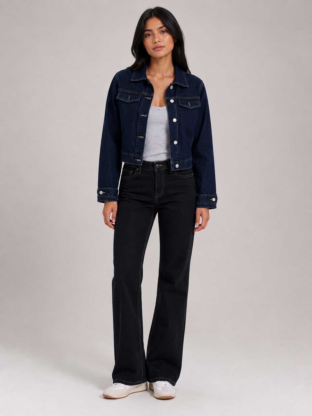 Denim Edge Cropped Jacket | Raw Denim